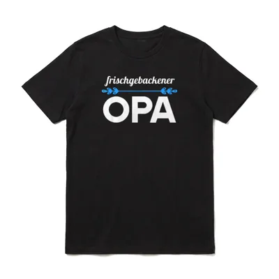 Frischgebackener Opa Opi Grandpa T-Shirt – Klassisches T-Shirt in Schwarz