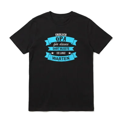Endlich Opa Für dieses T-Shirt – Klassisches T-Shirt in Schwarz