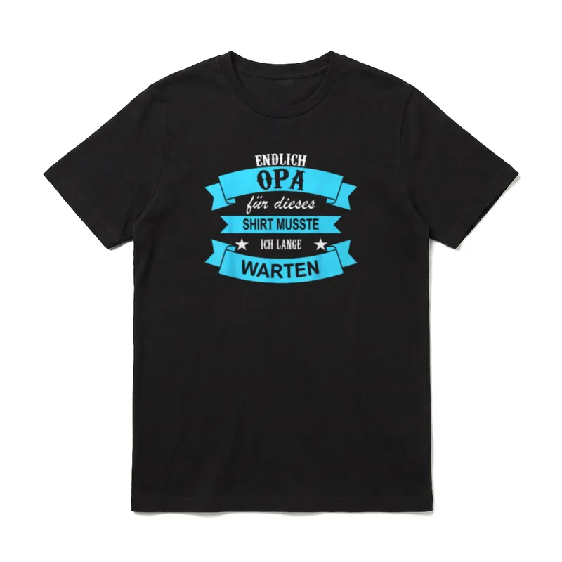 Endlich Opa Für dieses T-Shirt – Klassisches T-Shirt in Schwarz
