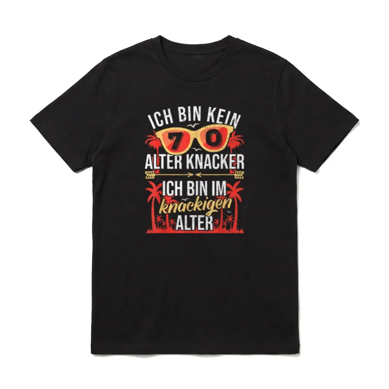 70er Geburtstag Mann Alter T-Shirt – Klassisches T-Shirt in Schwarz