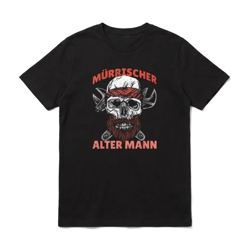 Mürrischer Alter Mann Opa T-Shirt – Klassisches T-Shirt in Schwarz