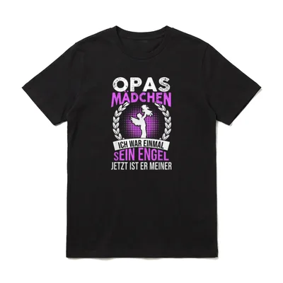 Opas Mädchen Ich War Einmal T-Shirt – Klassisches T-Shirt in Schwarz