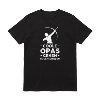 Bogenschießen Bogenschütze Opa T-Shirt – Klassisches T-Shirt in Schwarz