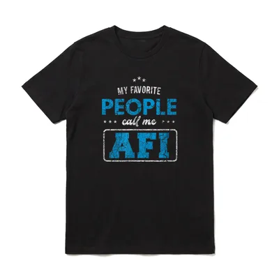 My Favorite People Call T-Shirt – Klassisches T-Shirt in Schwarz
