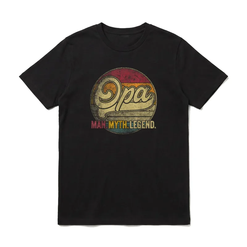 Opa Grandpa Dad Birthday T-Shirt – Klassisches T-Shirt in Schwarz