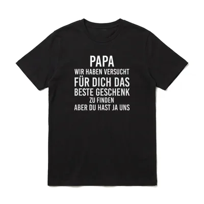 Opa Vati Vater Papa T-Shirt – Klassisches T-Shirt in Schwarz