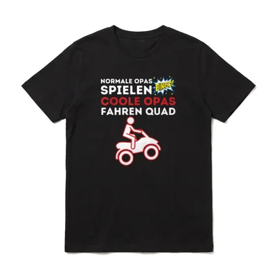 Coole Opas fahren Quad Opa Sprüche & Geschenke T-Shirt – Klassisches T-Shirt in Schwarz