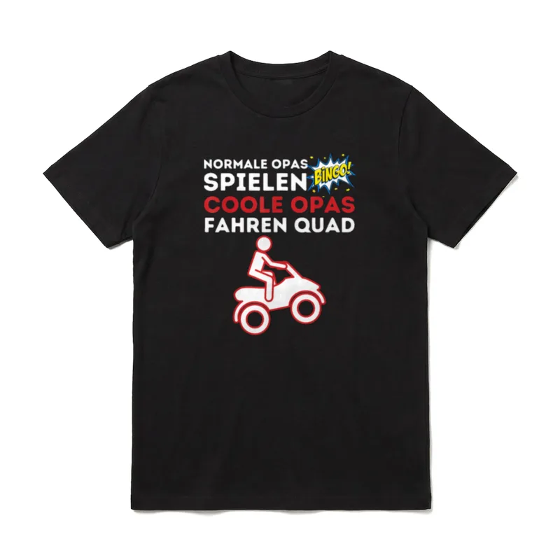 Coole Opas fahren Quad Opa Sprüche & Geschenke T-Shirt – Klassisches T-Shirt in Schwarz