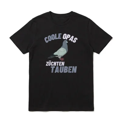 Coole Opas Züchten Tauben T-Shirt – Klassisches T-Shirt in Schwarz