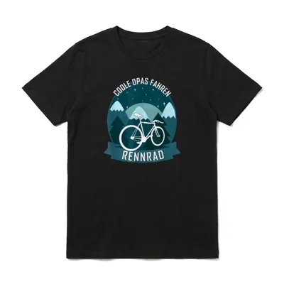 Coole Opas Fahren Rennrad T-Shirt – Klassisches T-Shirt in Schwarz