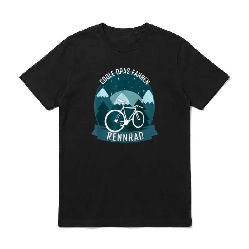 Coole Opas Fahren Rennrad T-Shirt – Klassisches T-Shirt in Schwarz