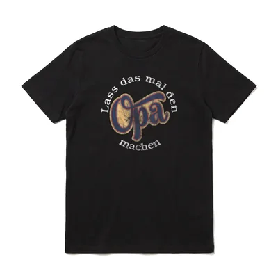 Lass das mal den OPA T-Shirt – Klassisches T-Shirt in Schwarz