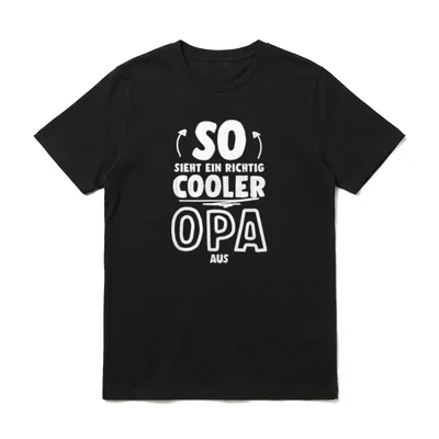 So sieht ein richtig T-Shirt – Klassisches T-Shirt in Schwarz
