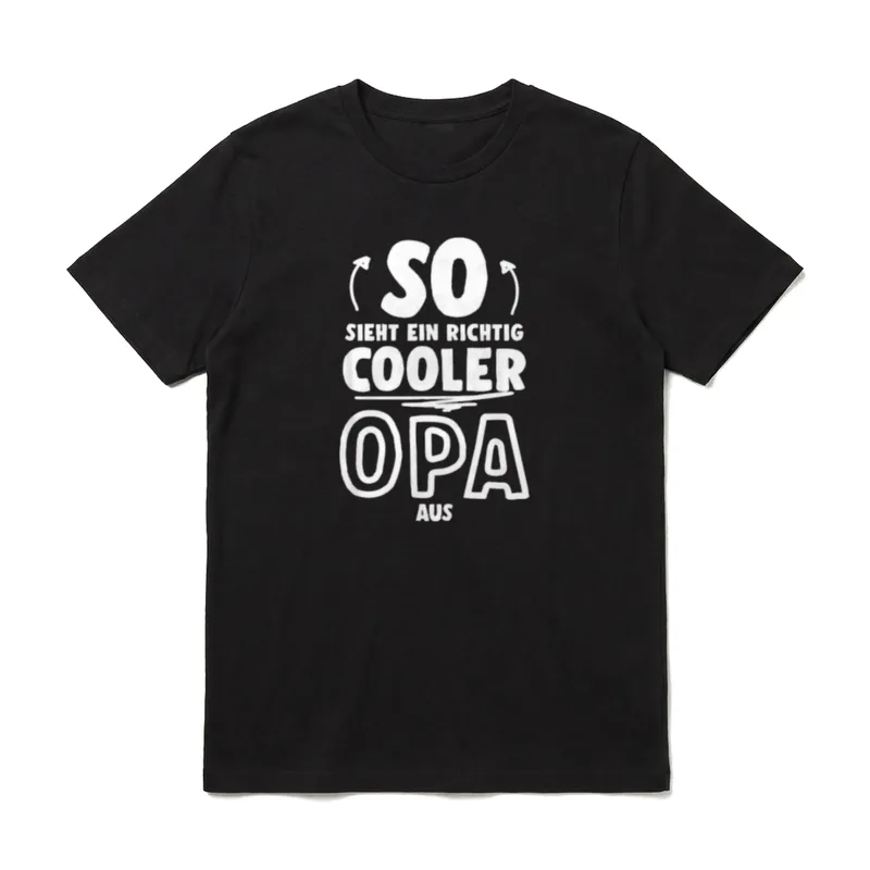 So sieht ein richtig T-Shirt – Klassisches T-Shirt in Schwarz