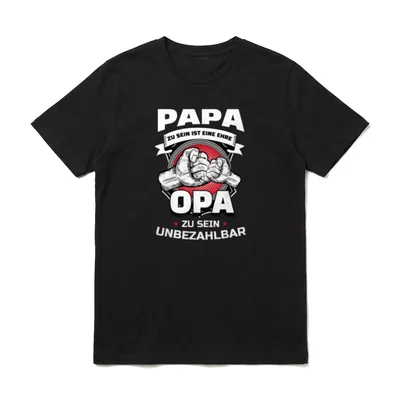 Papa zu sein ist T-Shirt – Klassisches T-Shirt in Schwarz