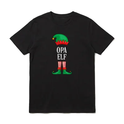 Opa Elf Partnerlook Familien Outfit T-Shirt – Klassisches T-Shirt in Schwarz