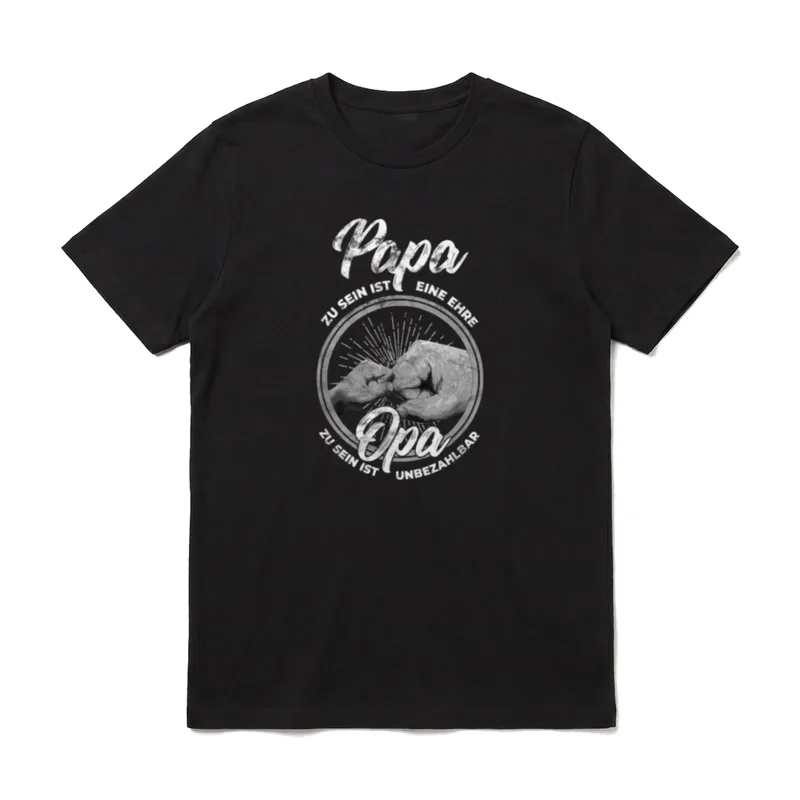 Papa zu sein ist T-Shirt – Klassisches T-Shirt in Schwarz