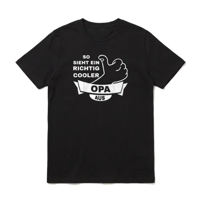 Opa Geburtstag Opa Spruch T-Shirt – Klassisches T-Shirt in Schwarz