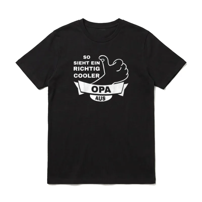 Opa Geburtstag Opa Spruch T-Shirt – Klassisches T-Shirt in Schwarz