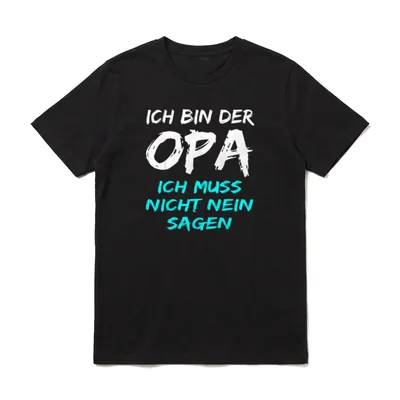 Lustiges Großvater Opa Muss T-Shirt – Klassisches T-Shirt in Schwarz