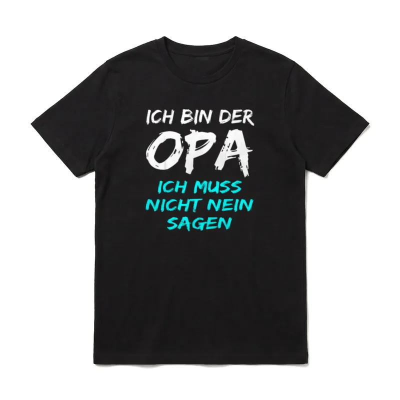 Lustiges Großvater Opa Muss T-Shirt – Klassisches T-Shirt in Schwarz