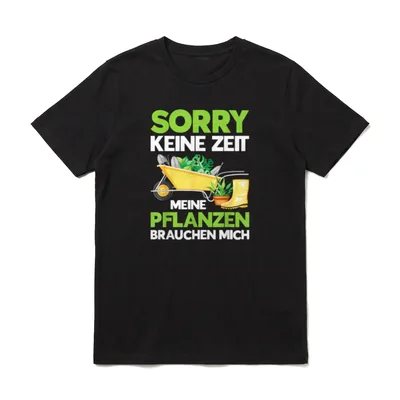 Garten T-Shirt Damen – Klassisches T-Shirt in Schwarz
