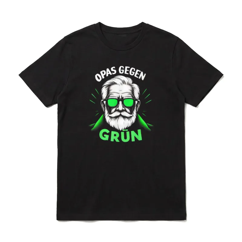 Opas Gegen Grün Nein T-Shirt – Klassisches T-Shirt in Schwarz