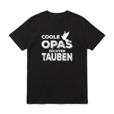Coole Opas Züchten Tauben T-Shirt – Klassisches T-Shirt in Schwarz