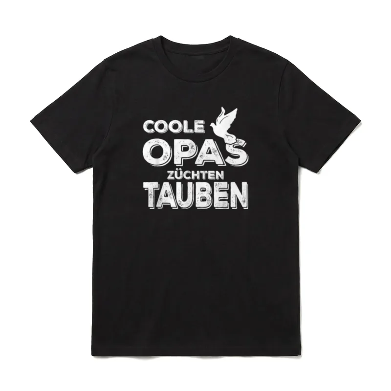 Coole Opas Züchten Tauben T-Shirt – Klassisches T-Shirt in Schwarz