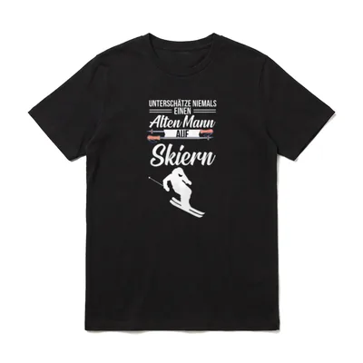 Ski Opa Skifahrer T-Shirt – Klassisches T-Shirt in Schwarz