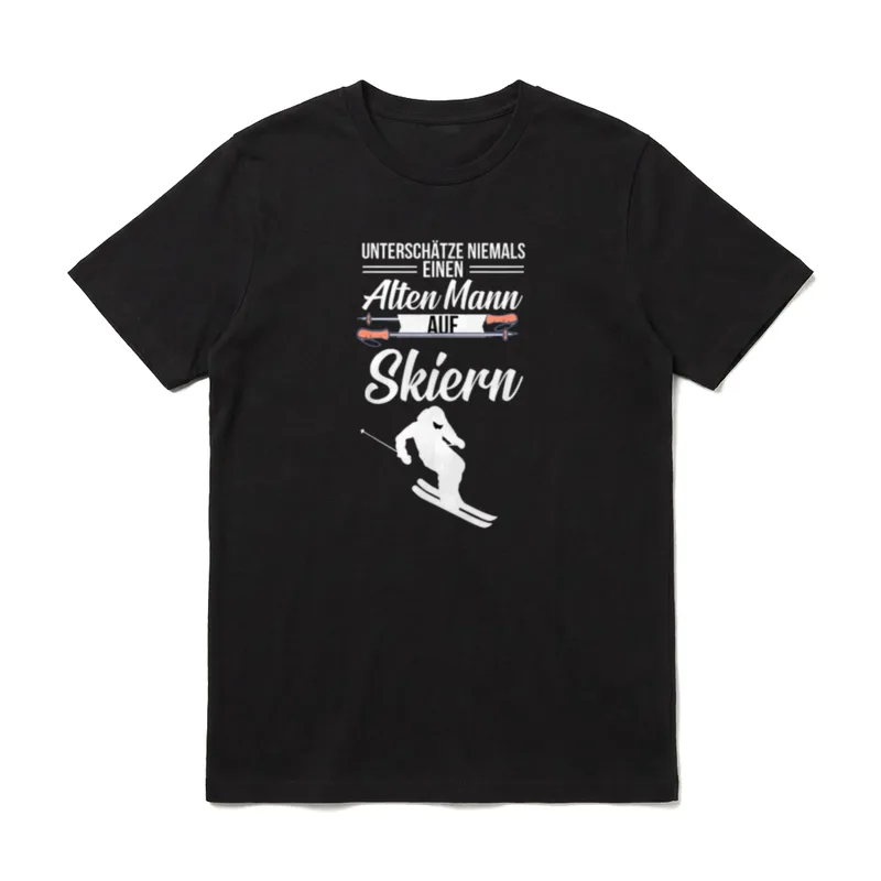 Ski Opa Skifahrer T-Shirt – Klassisches T-Shirt in Schwarz