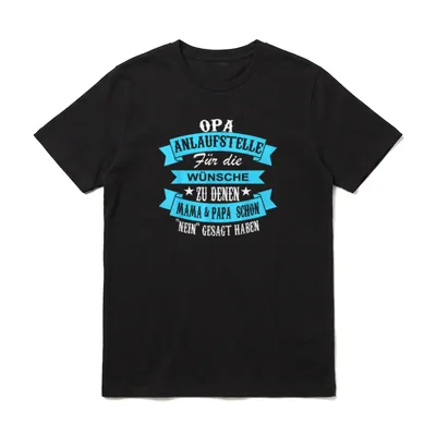Opa Anlaufstelle T-Shirt – Klassisches T-Shirt in Schwarz