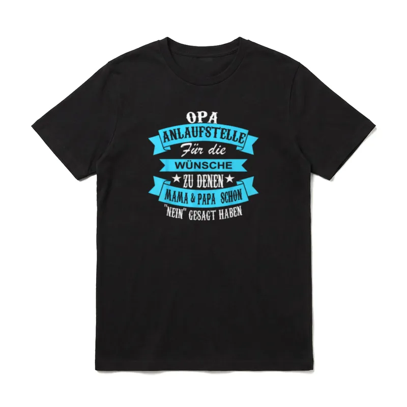 Opa Anlaufstelle T-Shirt – Klassisches T-Shirt in Schwarz