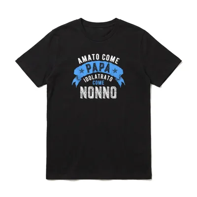 Vatertagsgeschenk für italienischen Papà T-Shirt – Klassisches T-Shirt in Schwarz