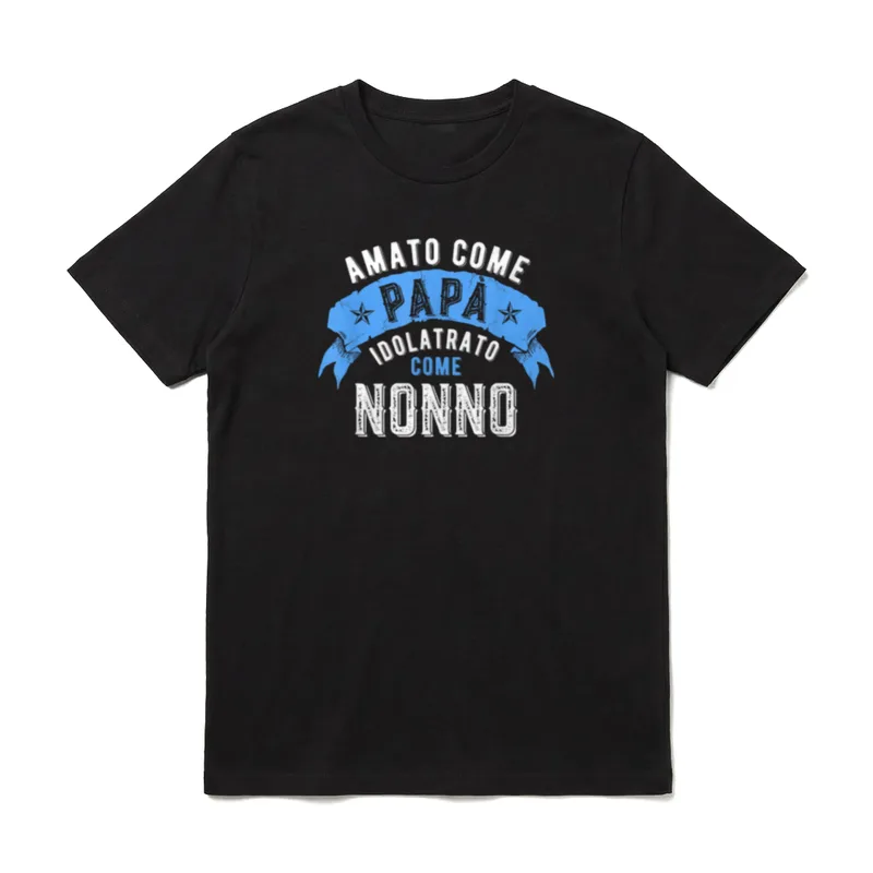 Vatertagsgeschenk für italienischen Papà T-Shirt – Klassisches T-Shirt in Schwarz