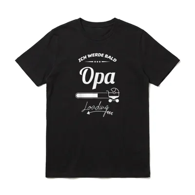 Ich Werde Bald Opa T-Shirt – Klassisches T-Shirt in Schwarz