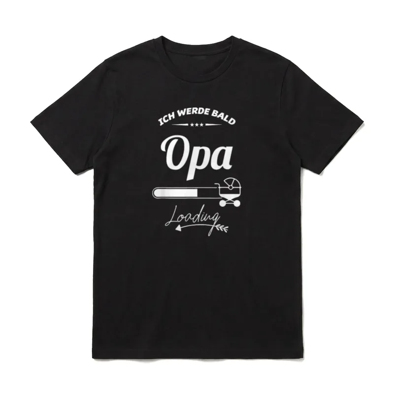 Ich Werde Bald Opa T-Shirt – Klassisches T-Shirt in Schwarz