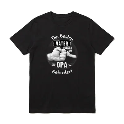 Die Besten Väter Werden T-Shirt – Klassisches T-Shirt in Schwarz