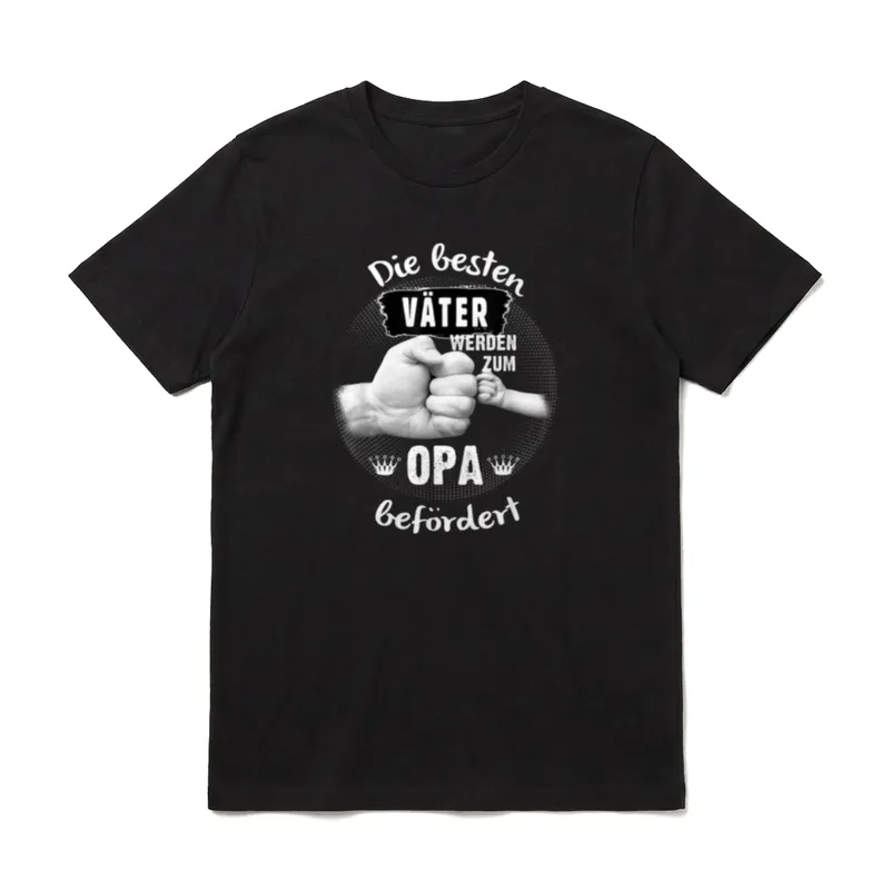 Die Besten Väter Werden T-Shirt – Klassisches T-Shirt in Schwarz