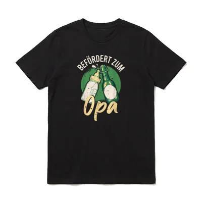 Zum Opa Befördert 2026 T-Shirt – Klassisches T-Shirt in Schwarz