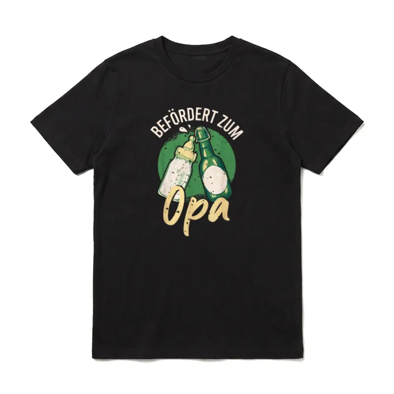 Zum Opa Befördert 2026 T-Shirt – Klassisches T-Shirt in Schwarz