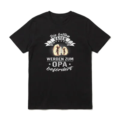 Die Besten Väter Werden Opa werden T-Shirt – Klassisches T-Shirt in Schwarz