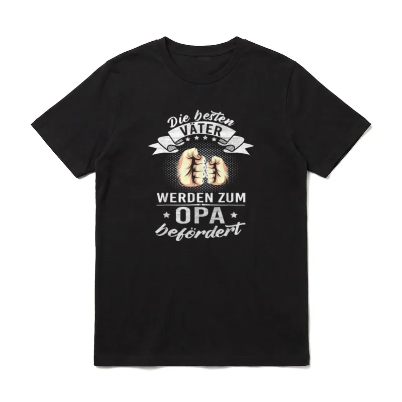 Die Besten Väter Werden Opa werden T-Shirt – Klassisches T-Shirt in Schwarz