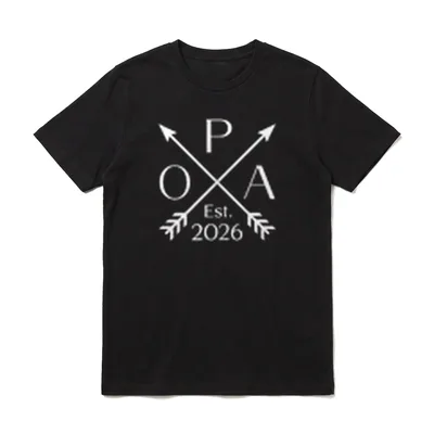 Befördert Zum Opa est. T-Shirt – Klassisches T-Shirt in Schwarz