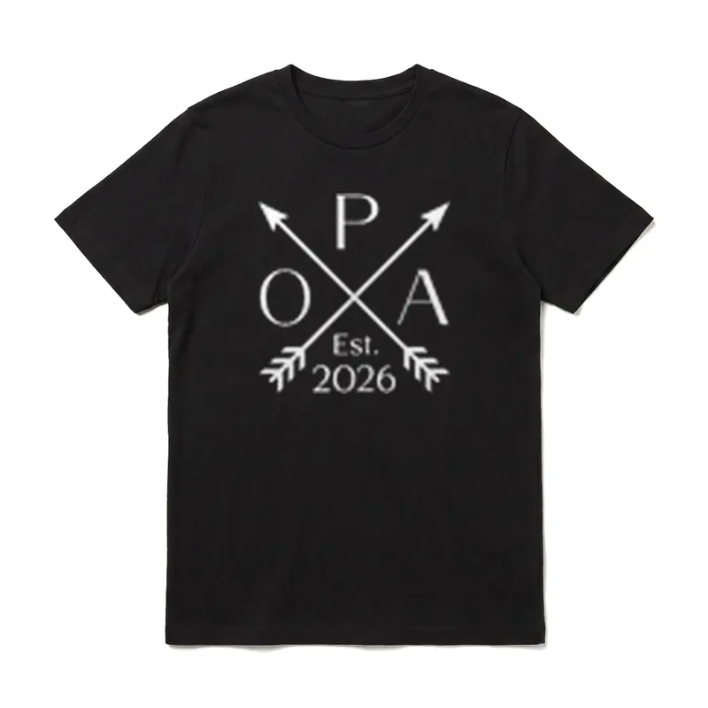 Befördert Zum Opa est. T-Shirt – Klassisches T-Shirt in Schwarz