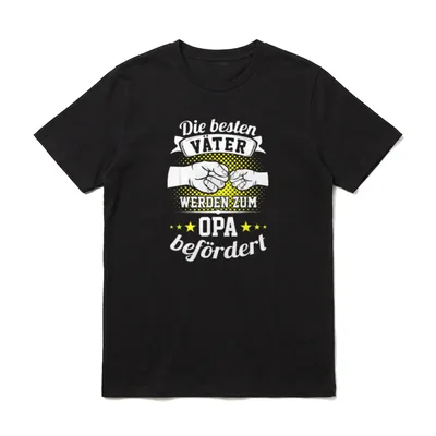 die Besten Väter werden T-Shirt – Klassisches T-Shirt in Schwarz
