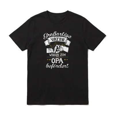 Oma Weltbester Großartige Väter T-Shirt – Klassisches T-Shirt in Schwarz