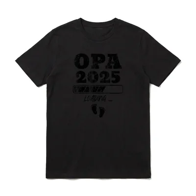 Zum Opa Befördert 2025 Opa werden T-Shirt – Klassisches T-Shirt in Schwarz