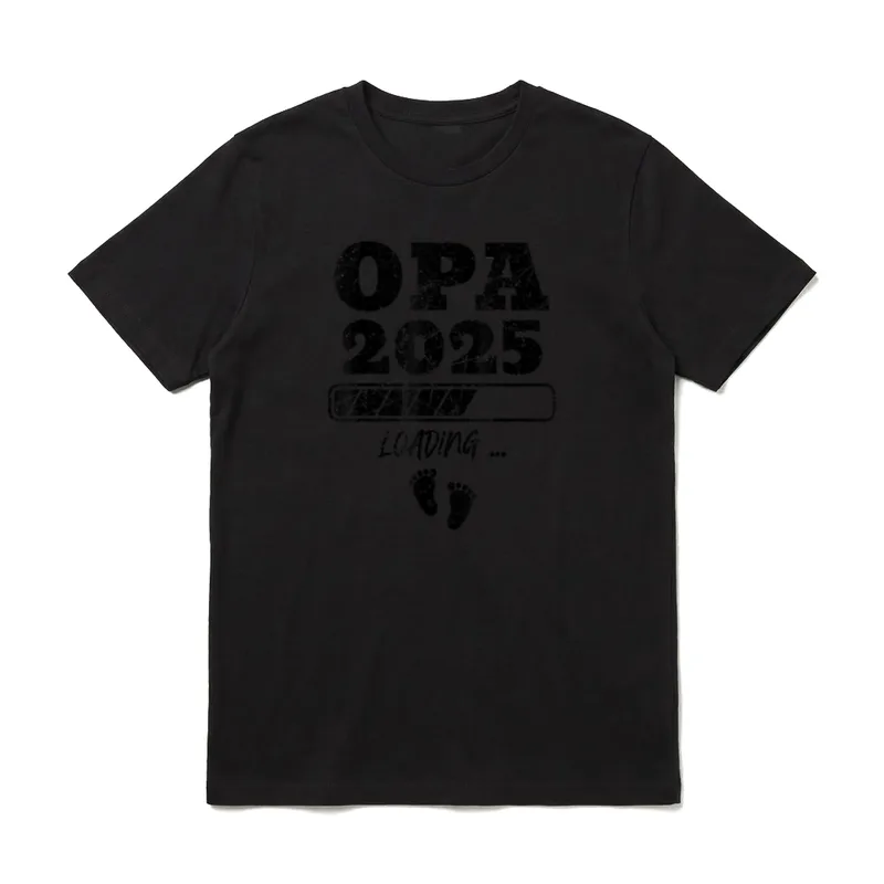 Zum Opa Befördert 2025 Opa werden T-Shirt – Klassisches T-Shirt in Schwarz