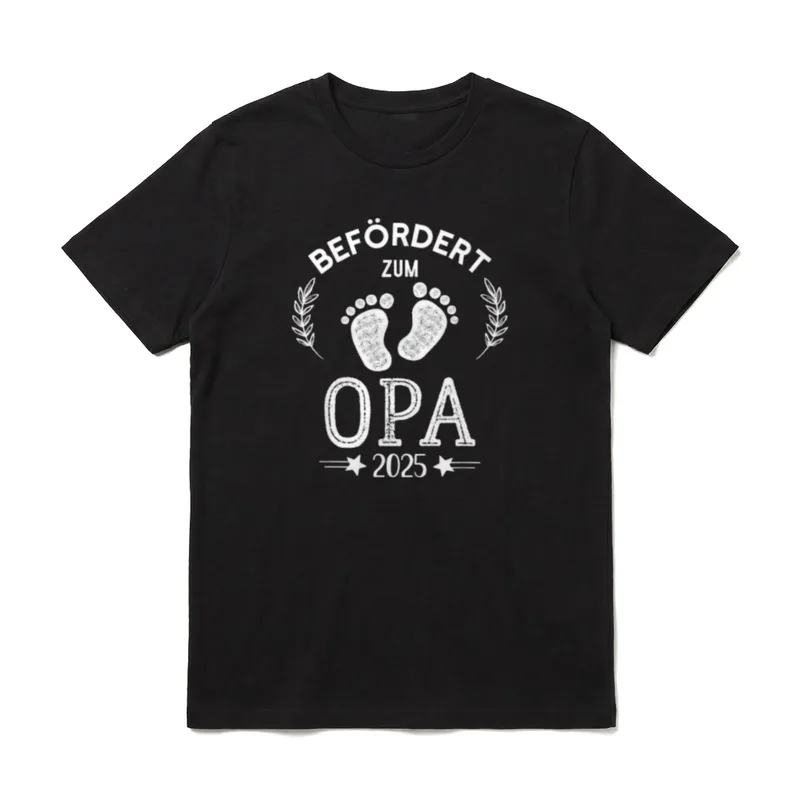 Stolzer Opa Großvater Befördert T-Shirt – Klassisches T-Shirt in Schwarz